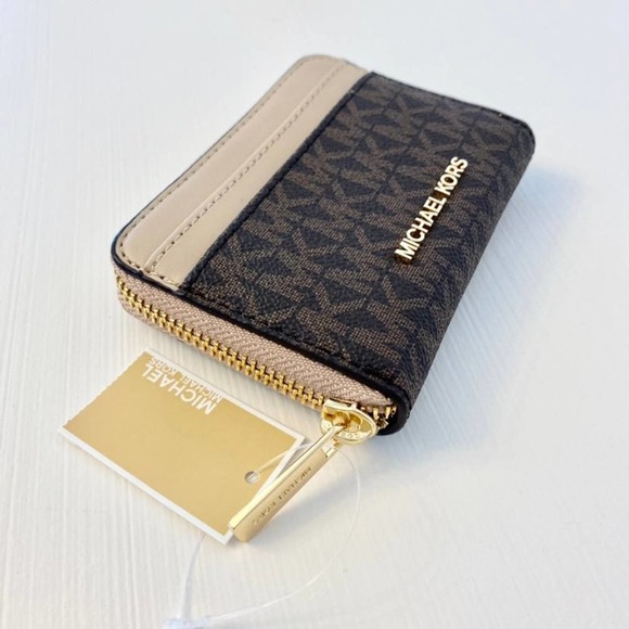 NWT MICHAEL KORS Medium Zip Around Card Case Wallet - Picture 4 of 4